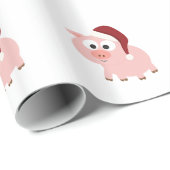 Santa Pig Cadeaupapier (Rol Hoek)
