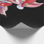 Santa Pig Christmas Lights Pig Lover Christmas Cadeaupapier (Hoek)