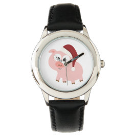 Santa Pig Horloge