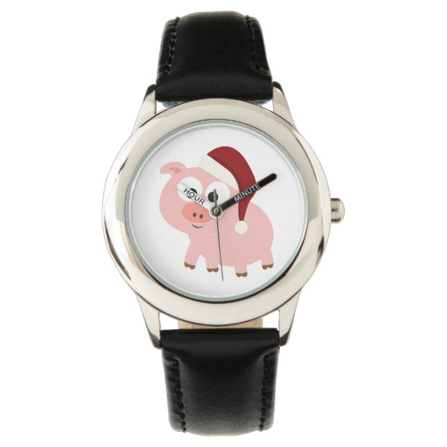 Santa Pig Horloge (Voorkant)