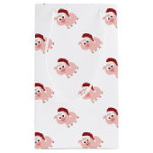 Santa Pig Klein Cadeauzakje (Achterkant)