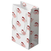 Santa Pig Klein Cadeauzakje (Achterkant Gekanteld)