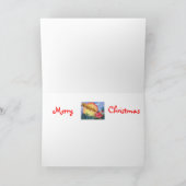 Santa Pig Sleigh Feestdagen Kaart (Binnen)