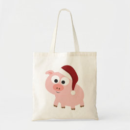 Santa Pig Tote Bag