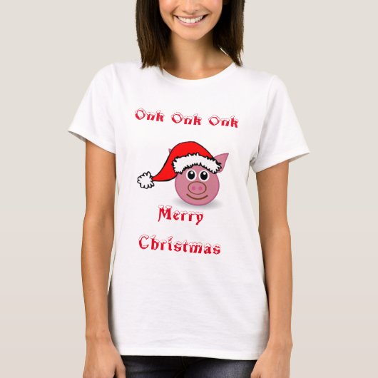Santa Piggy T-shirt (Voorkant)