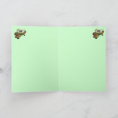 Santa piloot grappig Vrolijk Kerstkaart ontwerp Feestdagen Kaart (Binnen)