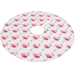 Santa Pink Flamingo Kerstfeestdag Kerstboom Rok