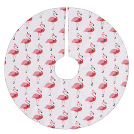 Santa Pink Flamingo Kerstfeestdag Kerstboom Rok