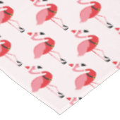 Santa Pink Flamingo Kerstfeestdag Tafelkleed (Gekanteld)