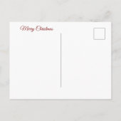 Santa Pinup: Pop Art Glam Briefkaart (Achterkant)