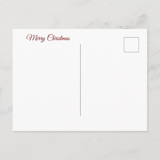 Santa Pinup: Pop Art Glam Briefkaart (Achterkant)