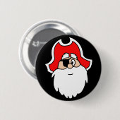 Santa Pirate-Button Ronde Button 5,7 Cm (Voorkant /achterkant)