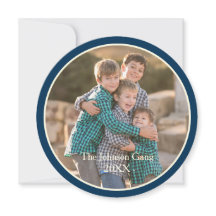 Santa Pirate Ship met Dolphins-kerstfotokaart