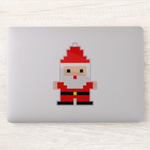 Santa Pixel Art 1 op maat gesneden vinyl sticker