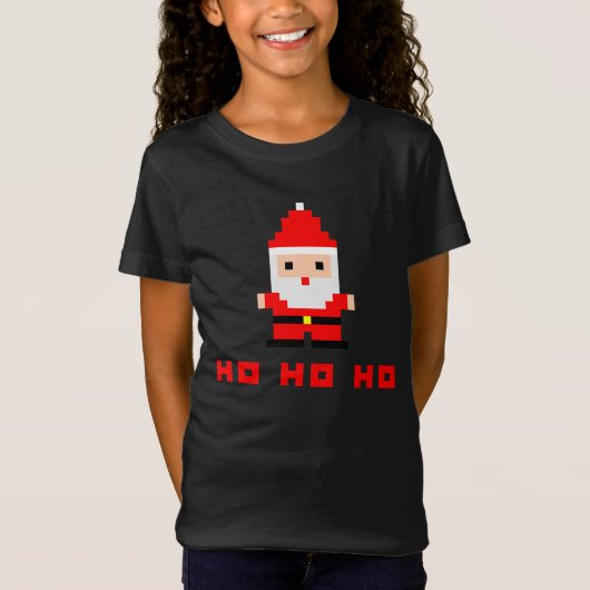 Santa Pixel Art 4 T-shirt (Voorkant)