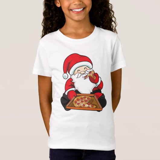Santa Pizza T-shirt (Voorkant)