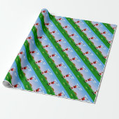 Santa Play Golf Cadeaupapier (Uitgerold)
