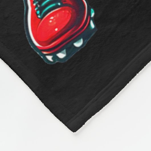 Santa Playing American Football Christmas Women Me Fleece Deken (Hoek)