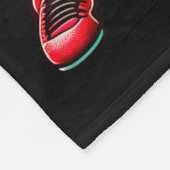 Santa Playing American Football Christmas Women Me Fleece Deken (Hoek)