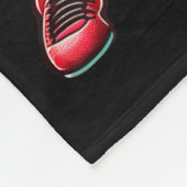 Santa Playing American Football Christmas Women Me Fleece Deken (Hoek)