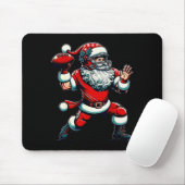 Santa Playing American Football Christmas Women Me Muismat (Met muis)