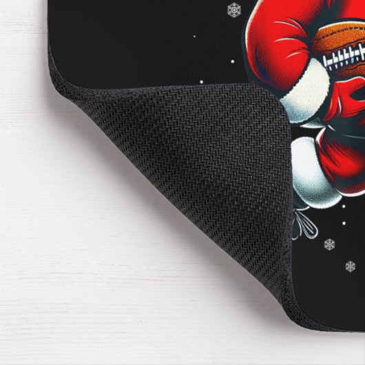 Santa Playing Football Men Boys Christmas Football Muismat (Hoek)