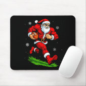 Santa Playing Football Xmas Funny Christmas Footba Muismat (Met muis)