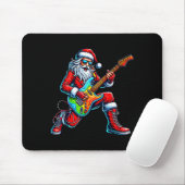 Santa Playing Guitar Musician Guitarist Christmas  Muismat (Met muis)
