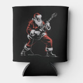 Santa Playing Guitar Retro 90s Christmas Rock  Blikjeskoeler (Voorkant)
