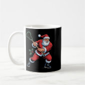 Santa Playing Lacrosse Funny Holiday Christmas Xma Koffiemok (Links)