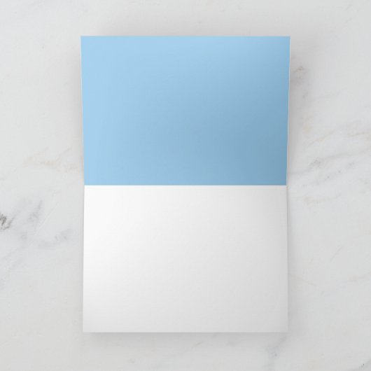 Santa Playing Piano with Reindeer Blank  Kaart (Binnen)