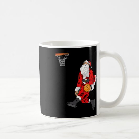 Santa Playing Sketll Slam Dunk Christmas Gift  Koffiemok (Rechts)