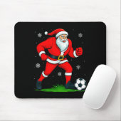 Santa Playing Soccer Xmas Funny Christmas Soccer S Muismat (Met muis)