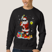 Santa Playing Softball Cool Christmas Santa Softba Trui (Voorkant)