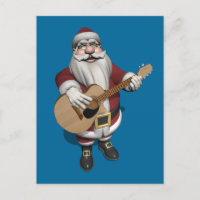 Santa Plays Accoustic Guitar