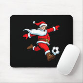Santa Plays Soccer Christmas Srts Women Men Kids L Muismat (Met muis)