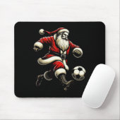 Santa Plays Soccer Srts, Xmas Christmas Women Men Muismat (Met muis)