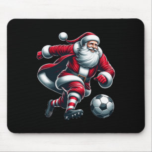 Santa Plays Voetbal Sport Kerstmis Vrouwen Mannen Muismat