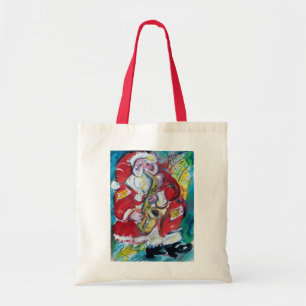 SANTA PLAYSAX, CHRISTMAS PARTIJ TOTE BAG