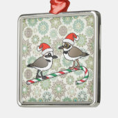 Santa Plovers Metalen Ornament (Links)