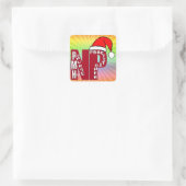 SANTA PMH-NP BigRed Vierkante Sticker (Tas)