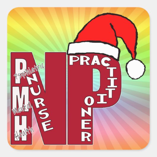 SANTA PMH-NP BigRed Vierkante Sticker (Voorkant)
