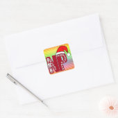 SANTA PMH-NP BigRed Vierkante Sticker (Envelop)