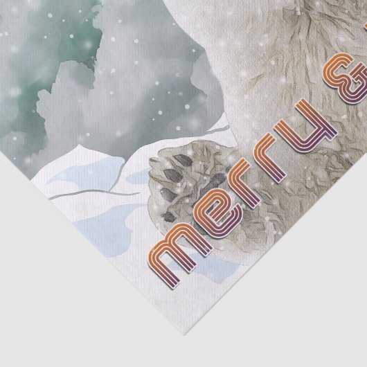 Santa Polar-Beer | Beary-kerstcadeaupapier Tissuepapier (Detail)