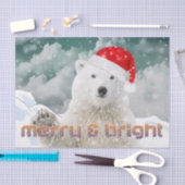 Santa Polar-Beer | Beary-kerstcadeaupapier Tissuepapier (Craft)