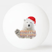 Santa Polar-Beer | Beary Kerstping Pong Ball (Achterkant)
