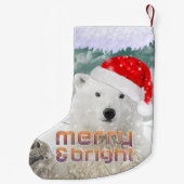 Santa Polar-Beer | Bijenkerststaart Kleine Kerstsok (Achterkant)