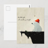 Santa Polar-Beer Briefkaart (Voorkant / Achterkant)