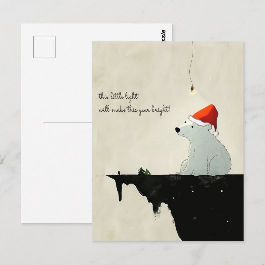 Santa Polar-Beer Briefkaart (Voorkant / Achterkant)