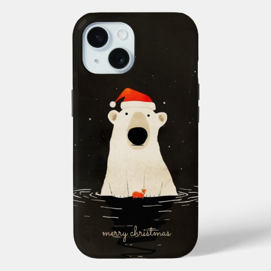 Santa Polar-Beer Case-Mate iPhone Case (Achterkant)